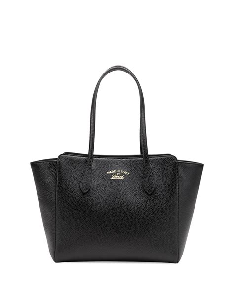 gucci swing small black tote|Gucci mini shoulder bag.